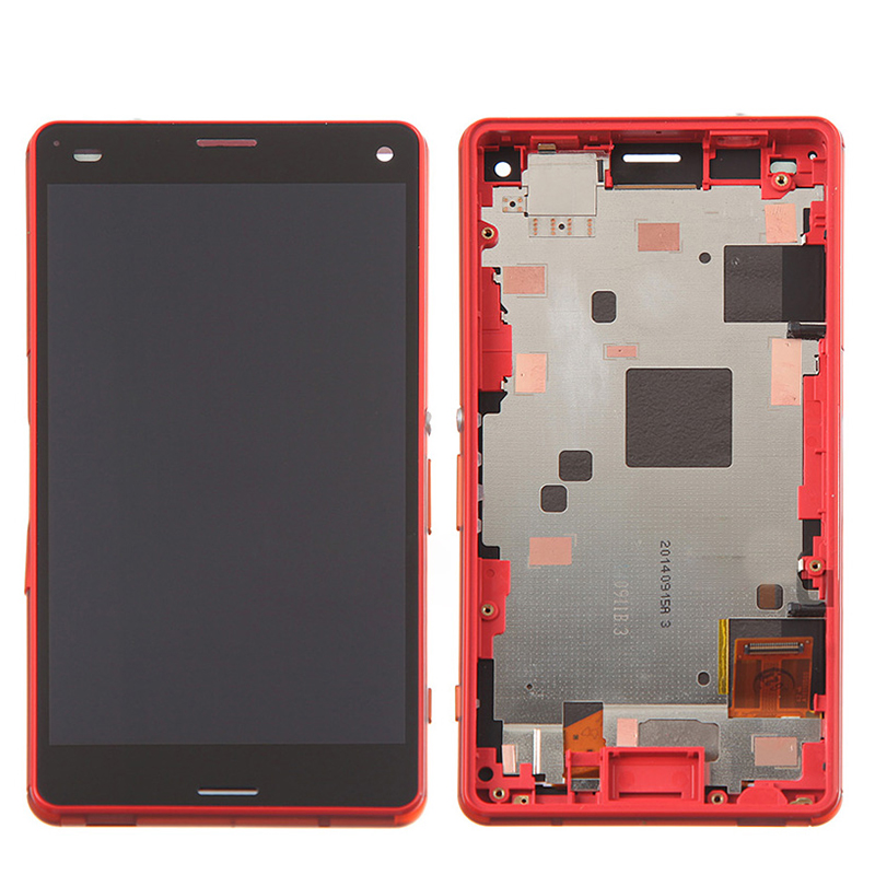 LCD para SONY Xperia Z3 Compact Con Marco Naranja