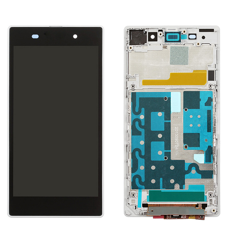 LCD para SONY Z1 L39h Con Marco Blanco