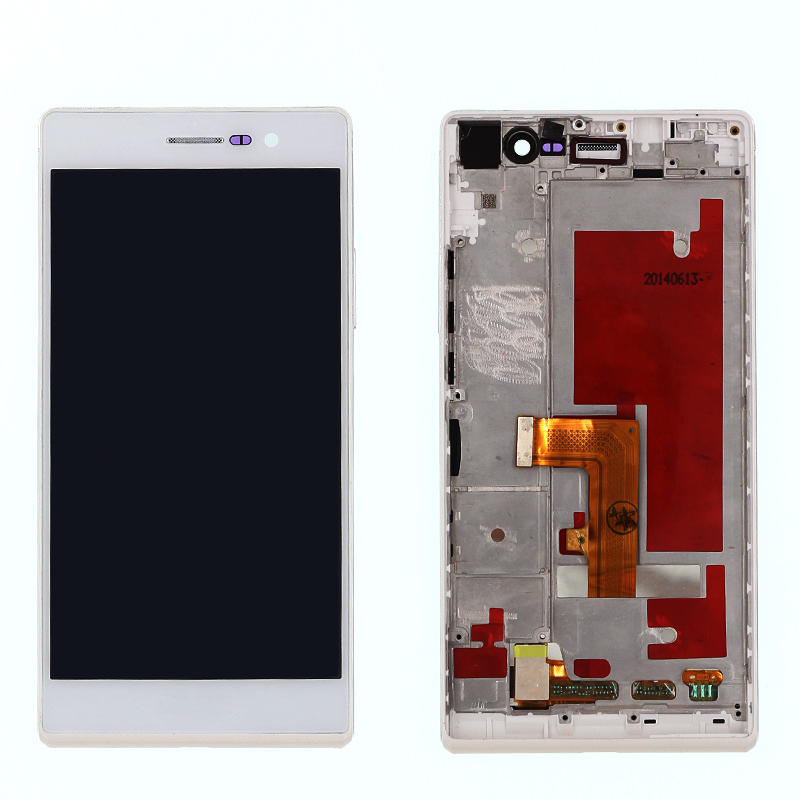 LCD para Huawei P7 Con Marco Blanco